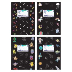 ΤΕΤΡ.SUPER ΧΡΩΜ.17Χ25 ΜΕ ΣΧΕΔΙΑ-ΜΑΥΡΟ