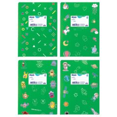 ΤΕΤΡ.SUPER ΧΡΩΜ.17Χ25 ΜΕ ΣΧΕΔΙΑ-ΠΡΑΣΙΝΟ