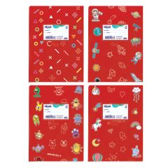 ΤΕΤΡ.SUPER ΧΡΩΜ.17Χ25 ΜΕ ΣΧΕΔΙΑ-ΚΟΚΚΙΝΟ