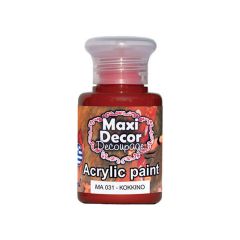 ΑΚΡΥΛΙΚΟ ΧΡΩΜΑ MA-031 60ML ΚΟΚΚΙΝΟ