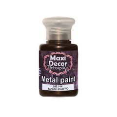 ΜΕΤΑΛΛΙΚΟ ΧΡΩΜΑ ME-144 60ML ΜΑΟΝΙ ΣΚΟΥΡΟ