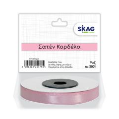 ΣΑΤΕΝ ΚΟΡΔΕΛΑ 1CM 2ΗΣ ΟΨΗΣ ΡΟΖ Ν2001
