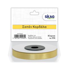 ΣΑΤΕΝ ΚΟΡΔΕΛΑ 1CM 2ΗΣ ΟΨΗΣ ΚΙΤΡΙΝΟ Ν1174