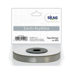 ΣΑΤΕΝ ΚΟΡΔΕΛΑ 1CM 2ΗΣ ΟΨΗΣ ΓΚΡΙ/ΑΣ Ν1673