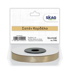 ΣΑΤΕΝ ΚΟΡΔΕΛΑ 1CM 2ΗΣ ΟΨΗΣ ΧΡΥΣΑΦΙ Ν1146