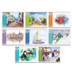 ΜΠΛΟΚ ΑΚΟΥΑΡΕΛΛΑΣ "ΕΠΟΧΕΣ" Α4, 250ΓΡ, 15Φ, ΝΟ2