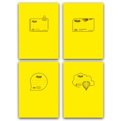 ΤΕΤΡ.PP ΔΙΑΦΑΝΗ ΕΚΘ Α4 80ΓΡ 50Φ ΚΙΤΡΙΝΟ