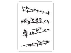 STENCIL A4 ΠΟΥΛΙΑ Νο 4Α