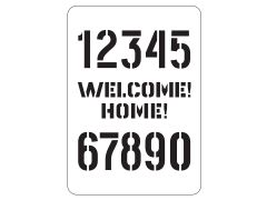 STENCIL A5 ΑΡΙΘΜΟΙ Νο 1Β