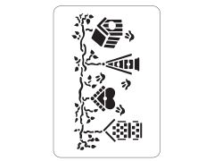 STENCIL A5 ΚΛΑΔΙ & ΣΠΙΤΑΚΙΑ Νο 10Β