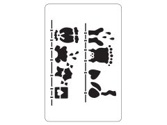 STENCIL A5 ΡΟΥΧΑΛΑΚΙΑ Νο 15Β