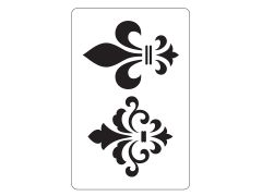 STENCIL A5 FLEUR DE LIS Νο 17Β