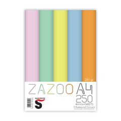 ΖΑΖΟΟ ΧΑΡΤ ΚΟΛΑΖ Α4 160ΓΡ 250Φ 5 ΧΡΩΜΑΤΑ Ν10