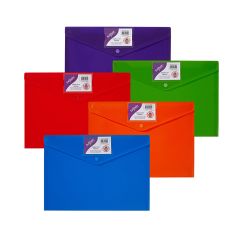 SNOPAKE ΦΑΚΕΛΟΣ ΚΟΥΜΠΙ Α4 ΔΙΑΦΟΡΑ  ΧΡΩΜΑΤΑ ΜΕ ΘΗΚΗ ΚΑΡΤΑΣ 15787