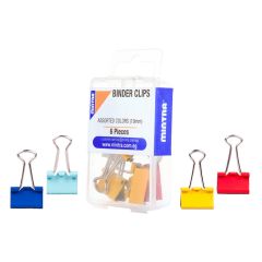 ΚΛΙΠ ΜΕΤΑΛΛΙΚΑ  ΧΡΩΜΑΤΙΣΤΑ 19MM  ΑΝΑΜΕΙΚΤΑ ΧΡΩΜΑΤΑ  6 TEM Ν.94372