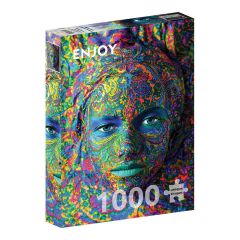 ENJOY -ΠΑΖΛ PEOPLE ΓΥΝΑΙΚΑ ΜΕ  ΜΑΚΙΓΙΑΖ ΤΕΧΝΗΣ ΧΡΩΜΑΤΟΣ 1000 ΤΕΜ Νο 1224