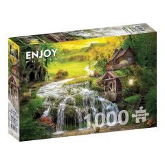 ENJOY -ΠΑΖΛ LANDSCAPES ΞΥΛΙΝΗ ΚΑΛΥΒΑ ΔΙΠΛΑ ΣΕ ΜΑΓΙΚΟ ΠΟΤΑΜΑΚΙ 1000 ΤΕΜ Νο 1608