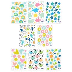 ΤΕΤΡΑΔ.ΚΑΡΦΙΤΣΑ ΝΕΟΝ KIDZ 17X25 40Φ 70GR